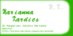 marianna kardics business card